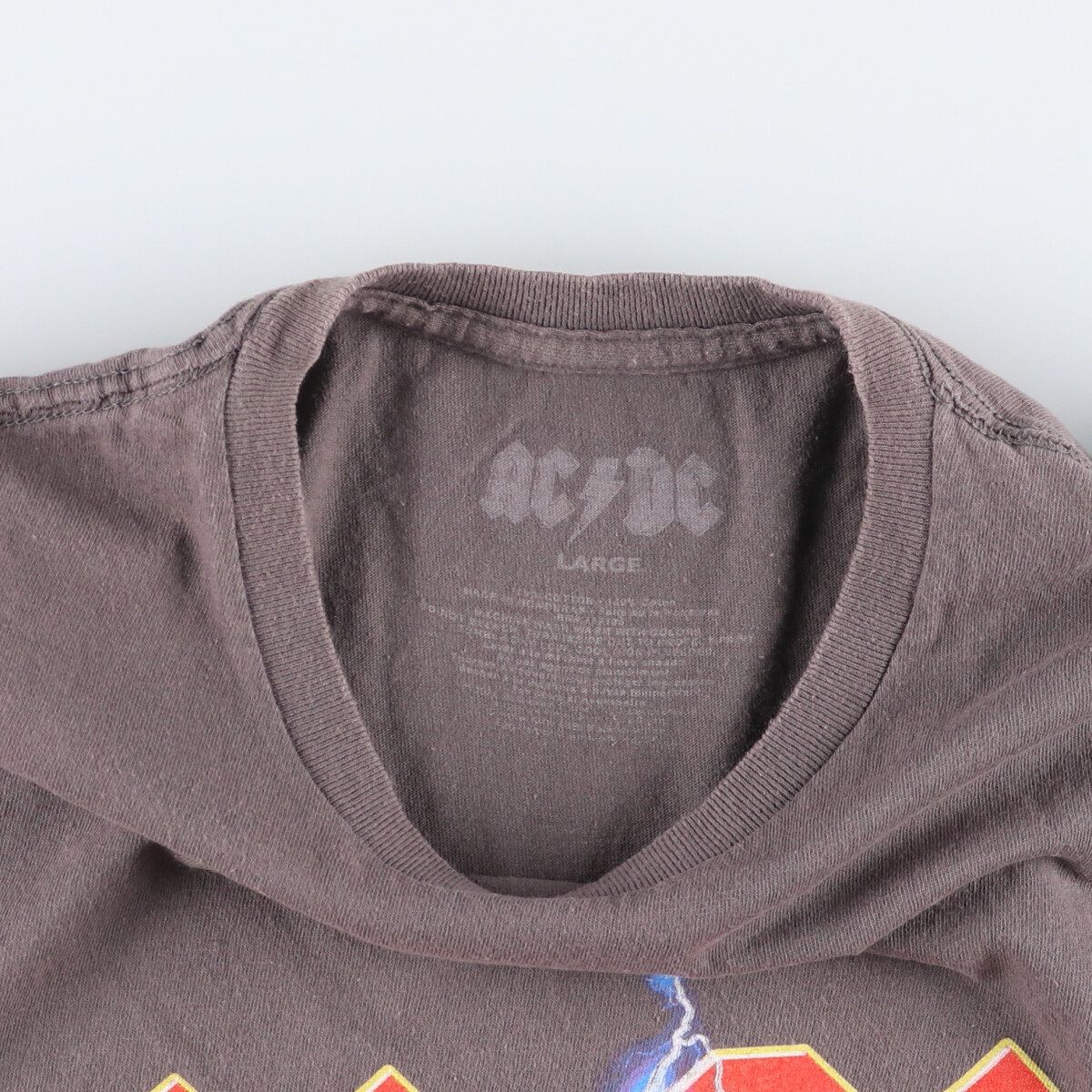 バンドTシャツ エーシーディーシー ACDC AC⁄DC 古着 バンT 00年代 公式通販 フェード ブラック スミクロ 半袖Tシャツ Tシャツ エーシーディーシー⁄バンドTシャツ⁄古着⁄バンT of サイズXL