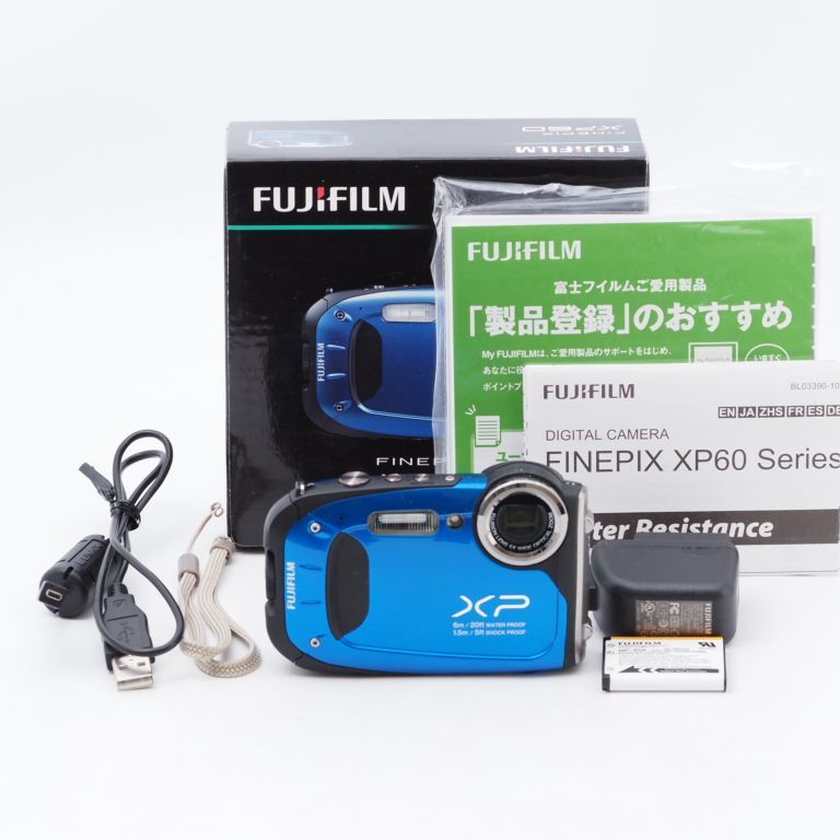 FUJIFILM フジフイルム FinePix XP60 ブルー コンパクトデジタルカメラ