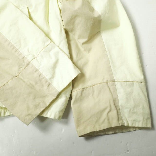 JIL SANDER+ ジルサンダー イタリア製 BICOLOR ZIP BLOUSON コットンナイロン オーバーサイズ バイカラージップブルゾン  JPPQ420661WQ251300A01 34 Yellow パラシュート ジャケット Drawer