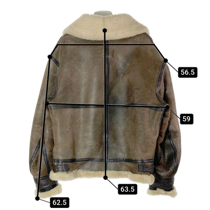 ☆AVIREX アヴィレックス USA製 B-3 ムートン フライトジャケット