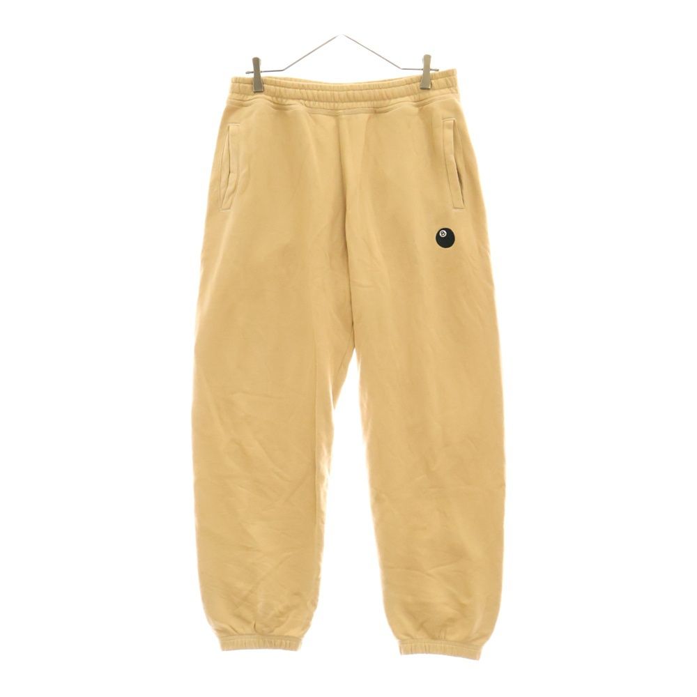 STUSSY ステューシー 21AW 8 Ball Applique エイトボール アップリケ スウェット ロングパンツ ブラウン 116534