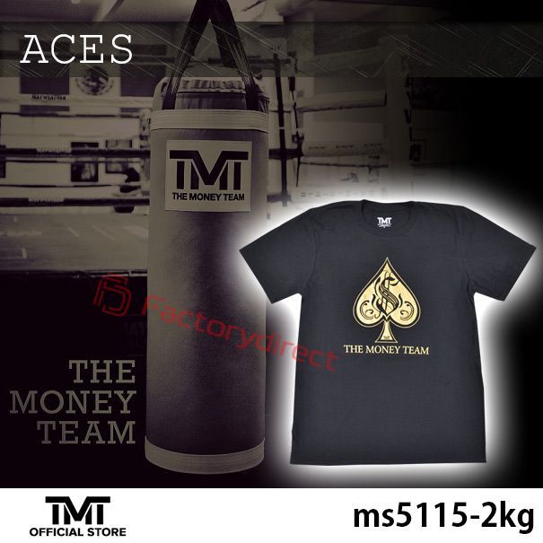 tmt-ms5115-2kg (Lサイズ) ザ・マネーチーム Tシャツ ACES 黒ベース