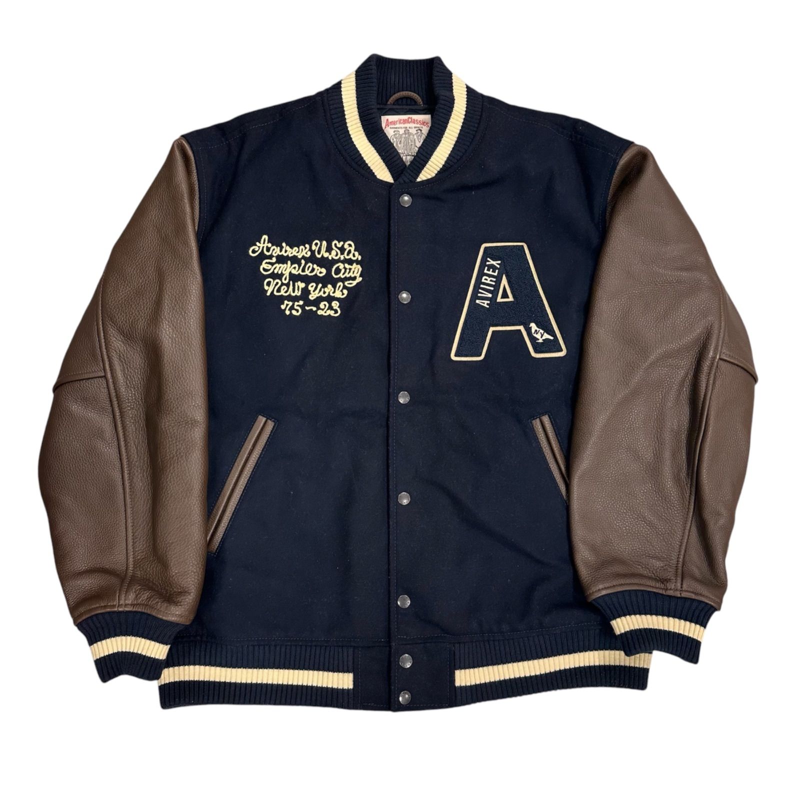 【#70】スタジャン STADIUM JACKET NYC　スタジアムジャケット NYC  AVIREX   アヴィレックス