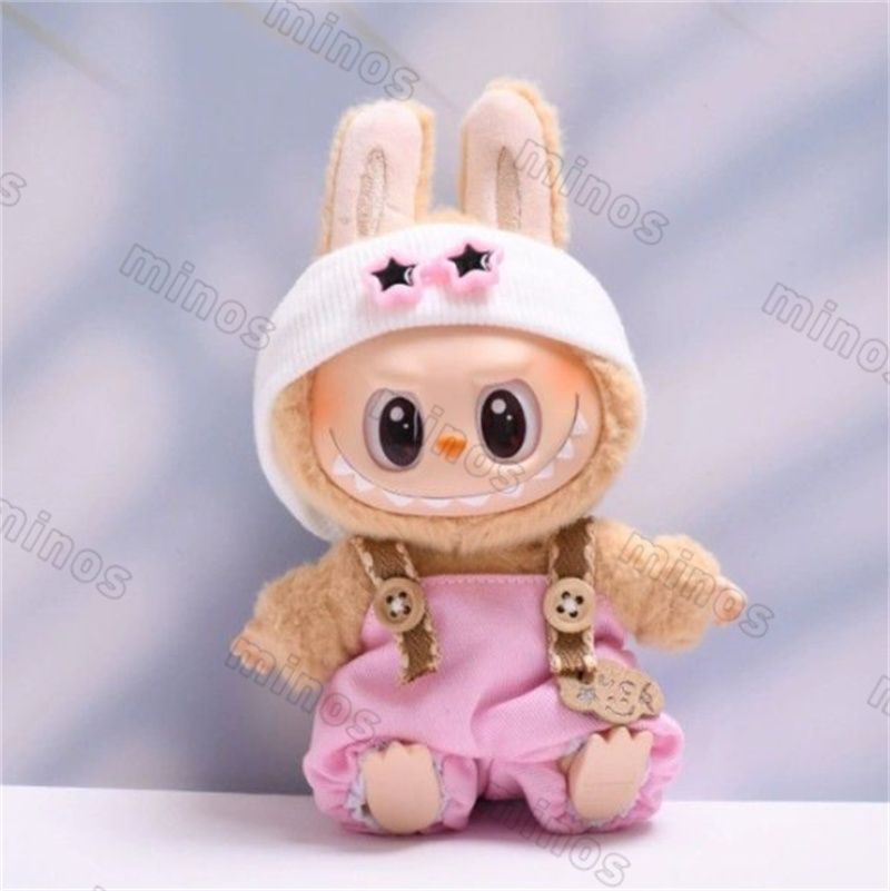 labubu ラブブ ぬいぐるみ着 ピンク ラッキー2点セット - メルカリ