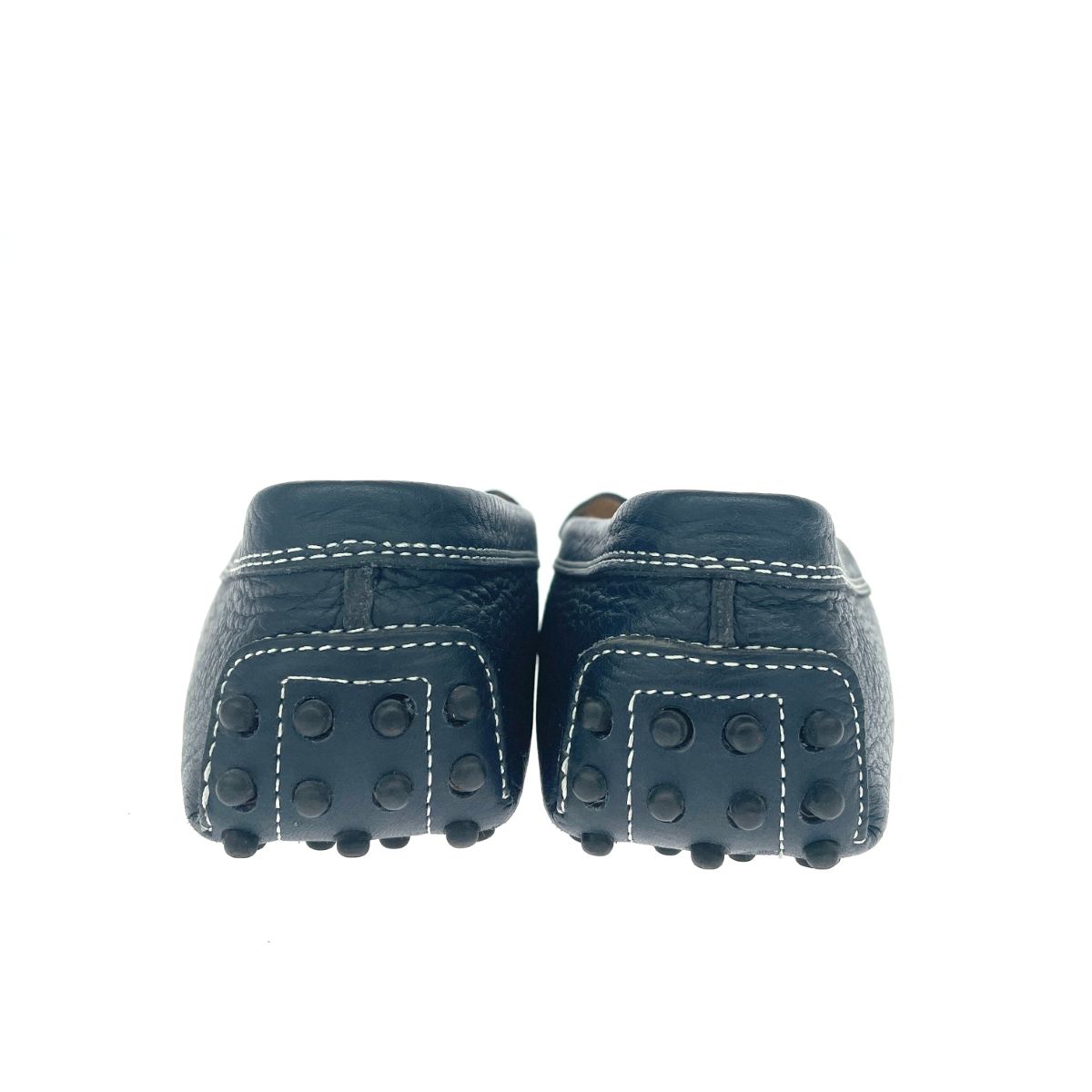 TOD'S トッズ ドライビングシューズ 表記サイズ:EU38 レザー ネイビー