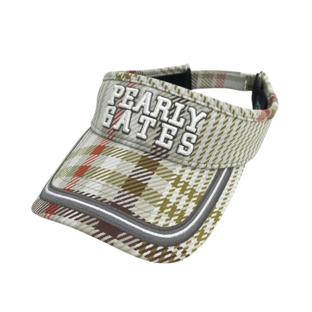 PEARLY GATES パーリーゲイツ  サンバイザー チェック柄 グレー系 FR [240101339339] ゴルフウェア ストスト