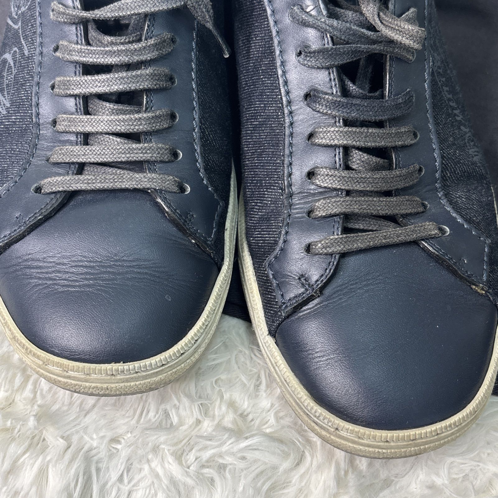 BERLUTI ベルルッティ メンズ スニーカー レザー デニム - メルカリ