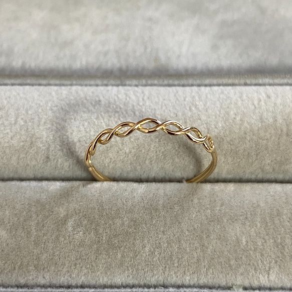 K18YG デザイン リング 11 ファッション K18YG デザイン リング