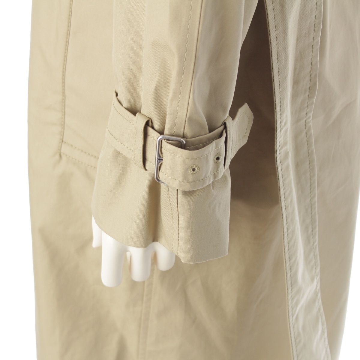 ビームスボーイ シャンブレーツイールフーデッドコート ベージュ 美品