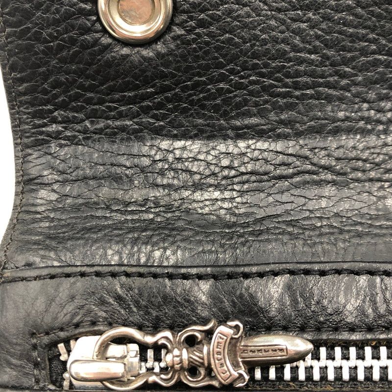 品 CHROME HEARTS クロムハーツ WAVE CROSS BALL ウエーブ クロスボール 長財布 レザー ロングウォレット 190-251025-ks-14-tei