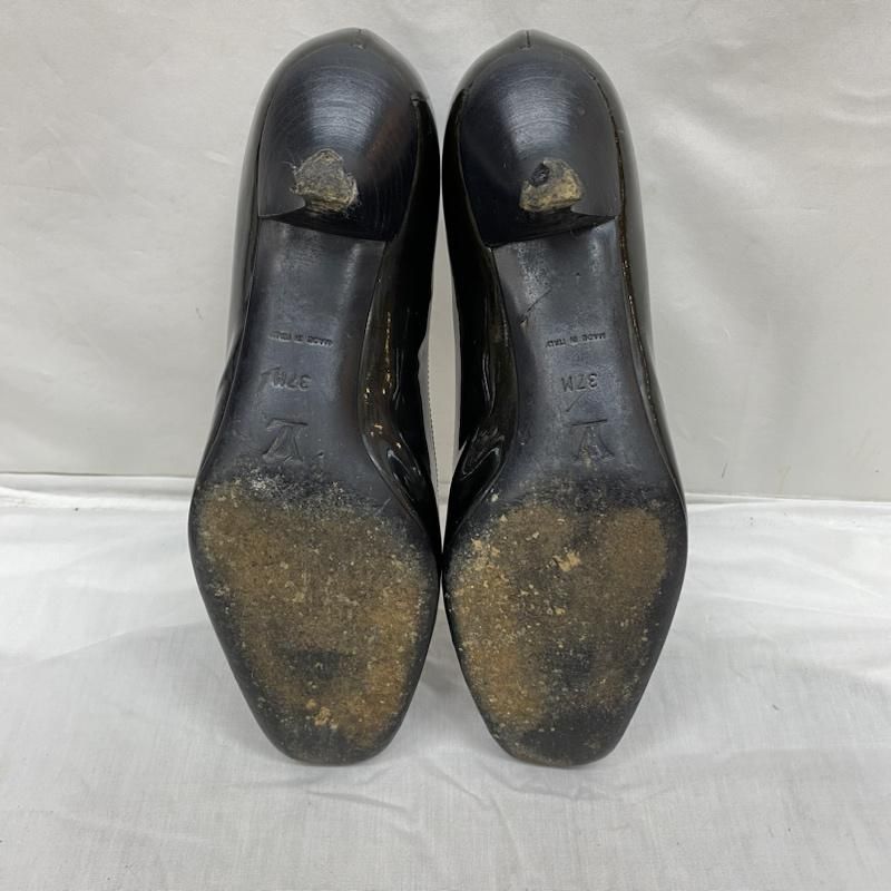 正規品激安大集合！ LOUIS VUITTON ルイヴィトン パンプス BR0055 エナメル リボン パンプス 37 磨きのかかった