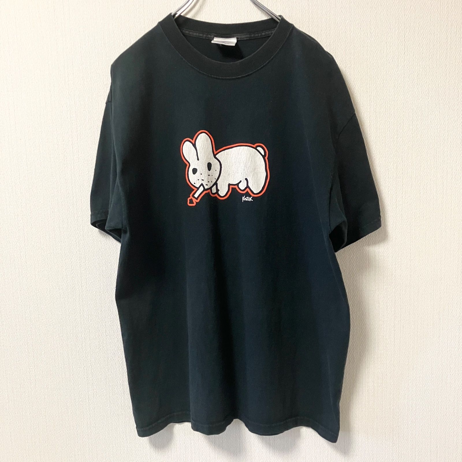 90s Frank Kozik Poster Pop Smoking Bunny tee 当時もの USA製 