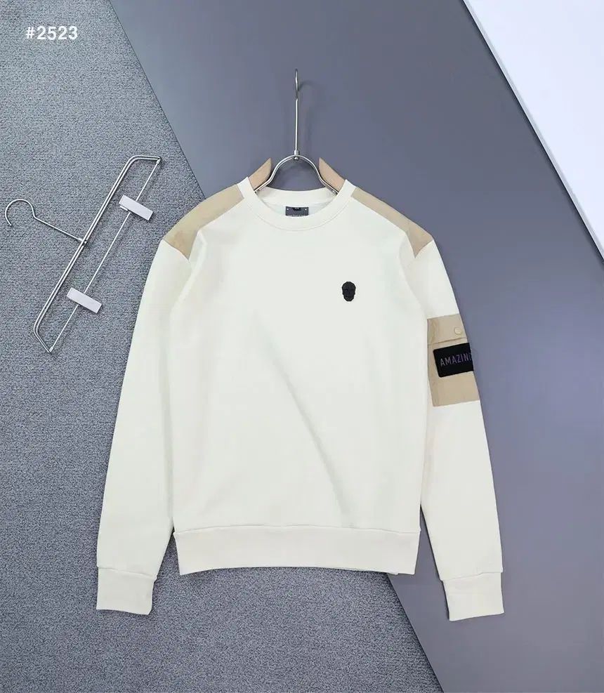 メンズゴルフウェア AMAZINGCRE アメージングクリー 8 ポケット バイカラー 起毛 スウェット