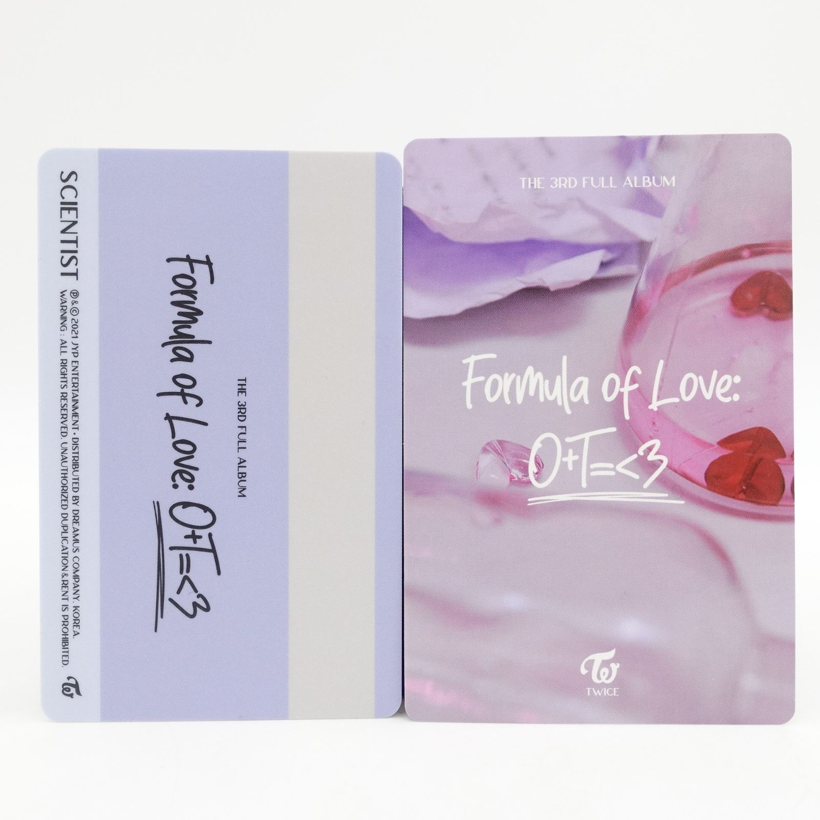 TWICE ジヒョ ツウィ Formula of Love: O+T＝<3 トレカ フォト カード 