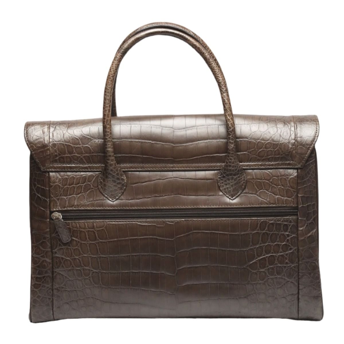 クロコダイル A179 クロコダイル ヘンローン マット ハンドバッグ