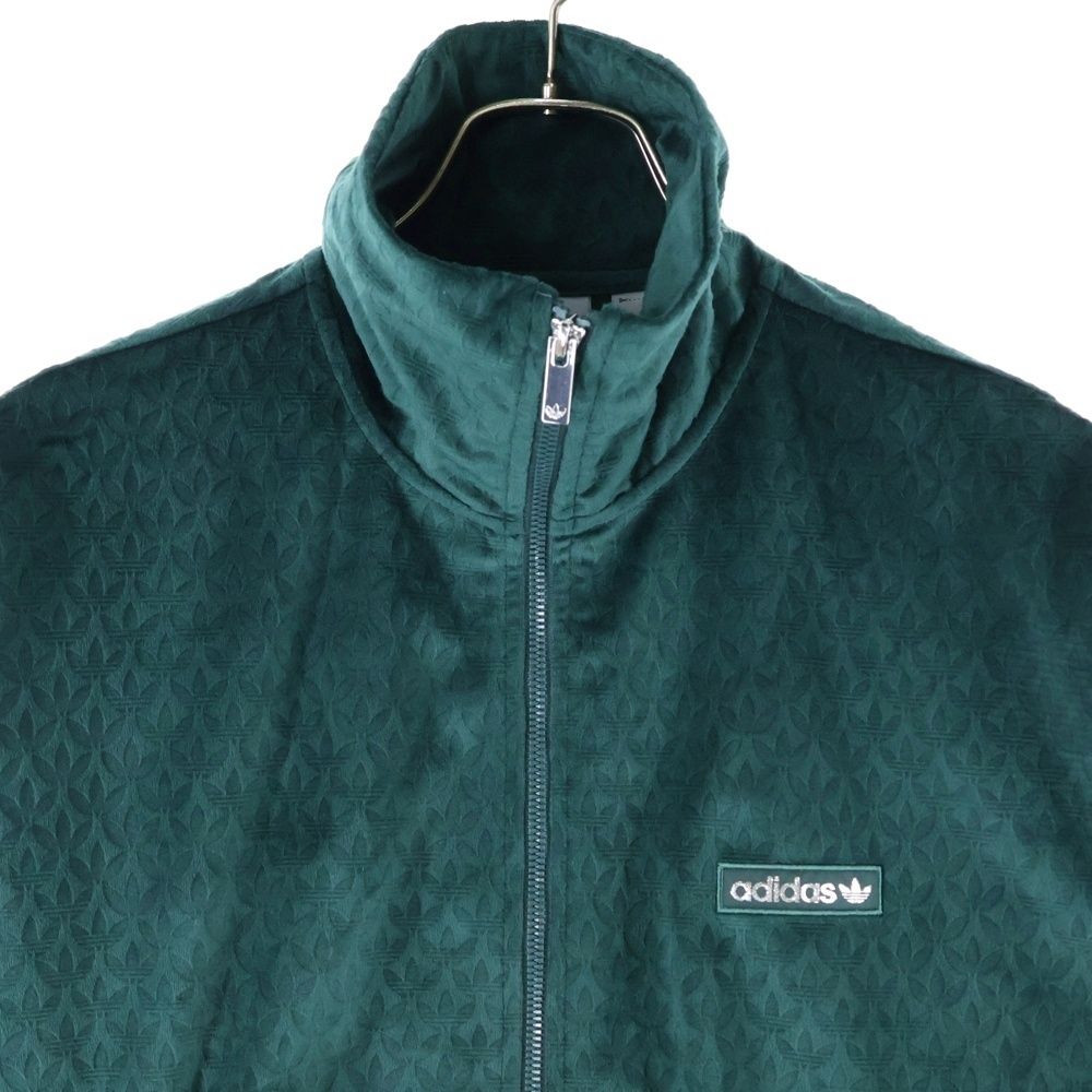 adidas (アディダス) MONO 総柄デザイン ベロアトラックジャケット  