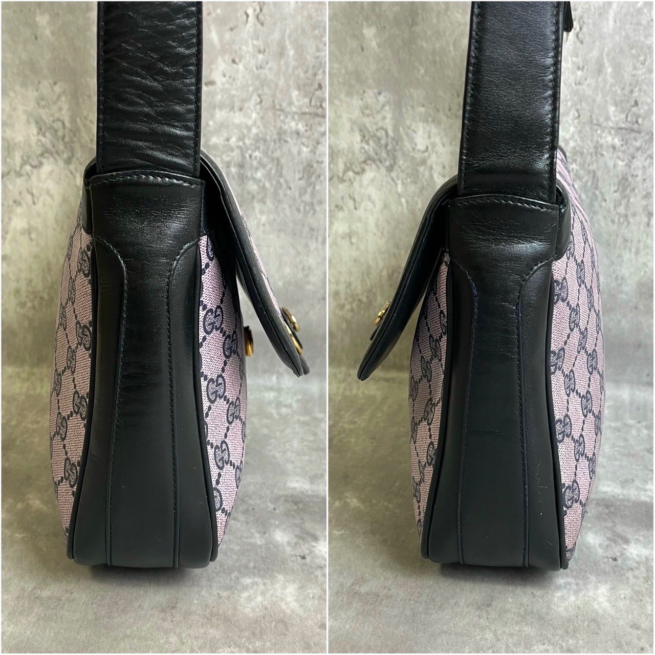 GUCCI】グッチ トートバッグ 肩掛けショルダー オールドグッチ PVC