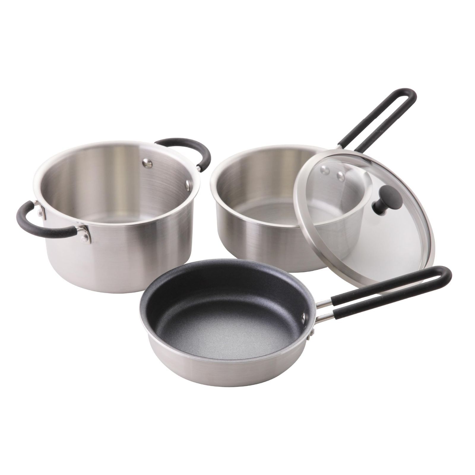 パール金属 ステンレス3層底 クックウェア5点セット キャンピングカー
