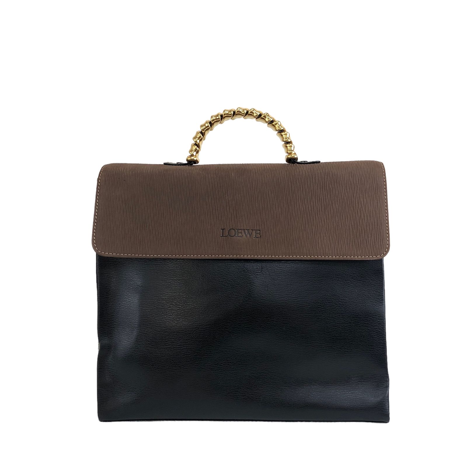 LOEWE ロエベ ベラスケス レザー メタルハンドル ハンドバッグ ブラック zpvhzp
