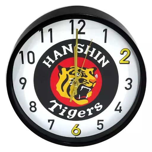 【中古】置き時計・壁掛け時計 阪神タイガース 掛け時計 公式ファンクラブ 2023年入会記念品