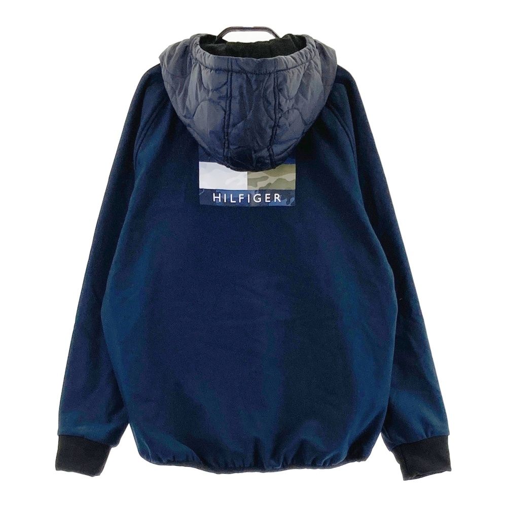 サイズ M TOMMY HILFIGER GOLF トミー ヒルフィガーゴルフ 裏起毛ハーフジップパーカー 中綿切替 ネイビー系 240101388597 ゴルフウェア メンズ ストスト