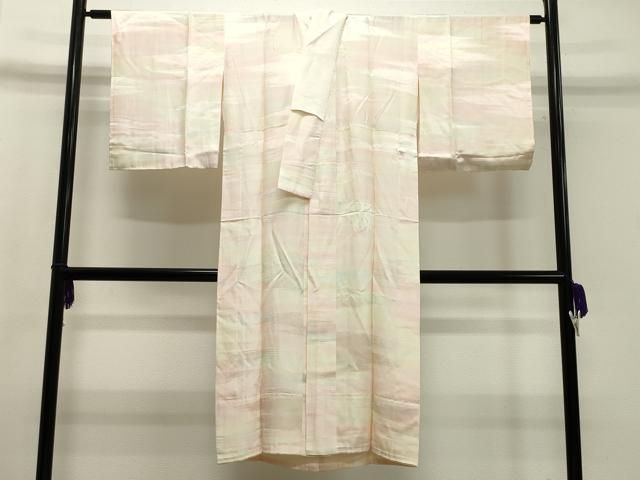 平和屋着物●長襦袢 無双仕立て 霞文 暈し染め 正絹 ♥ CAAX5817gh