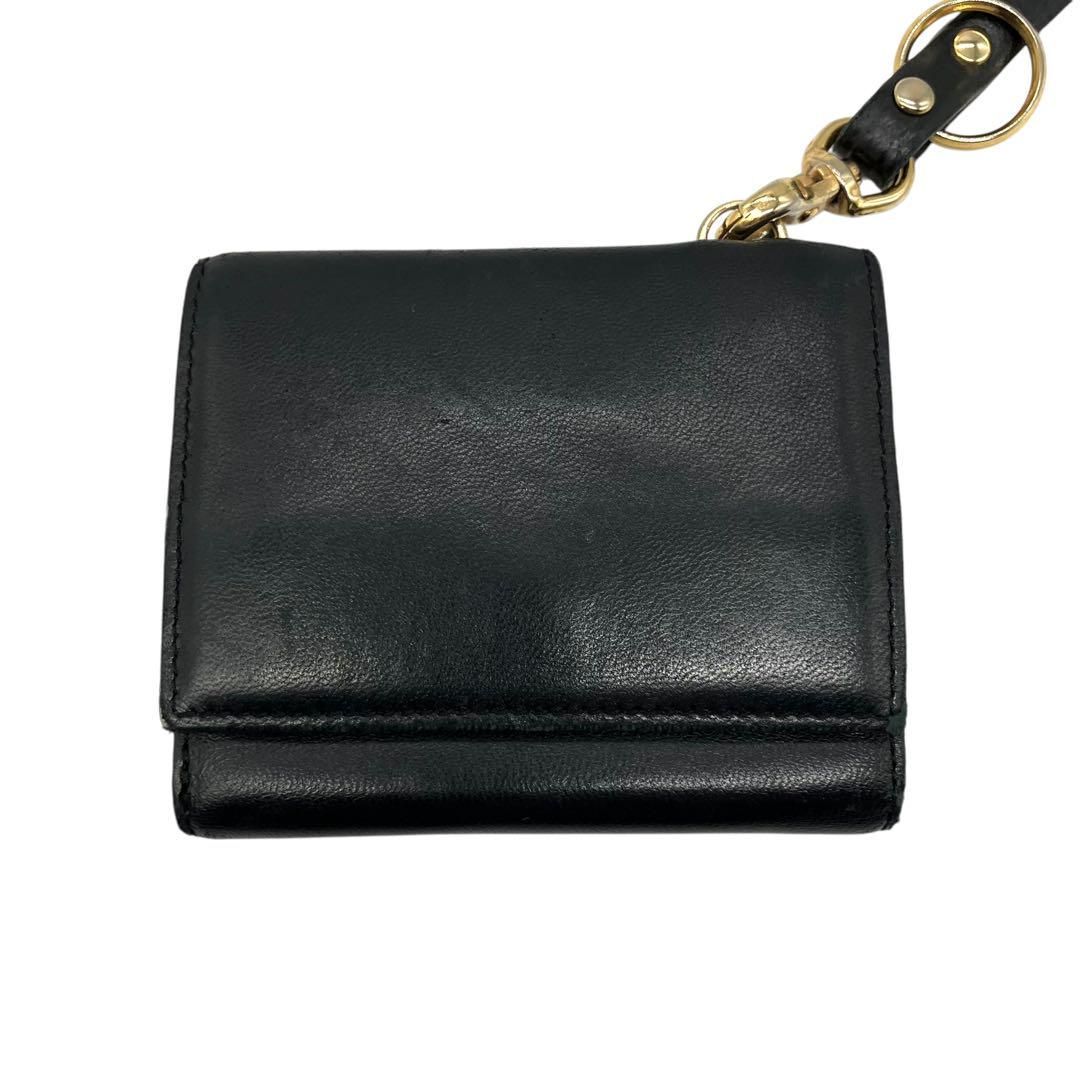 【希少】PORTER 5525gallery 三つ折り財布 レザー ブラック 希少】PORTER 5525gallery 三つ折り財布 レザー ブラック