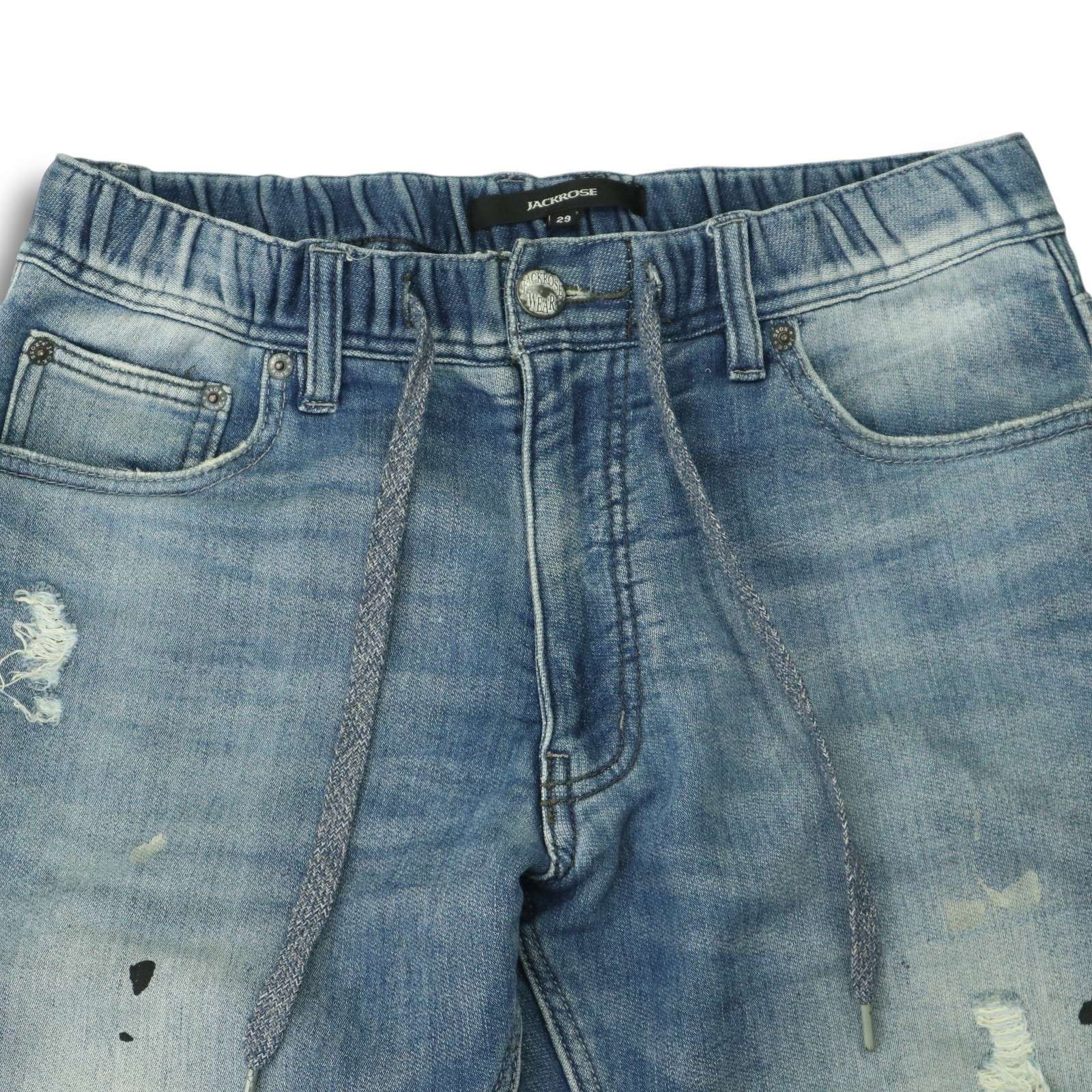 JACKROSE ジャックローズ HYSTグラデハンドペイントスキニーデニム JACKROSE ジャックローズ クラッシュ&ペイント加工☆ イージー