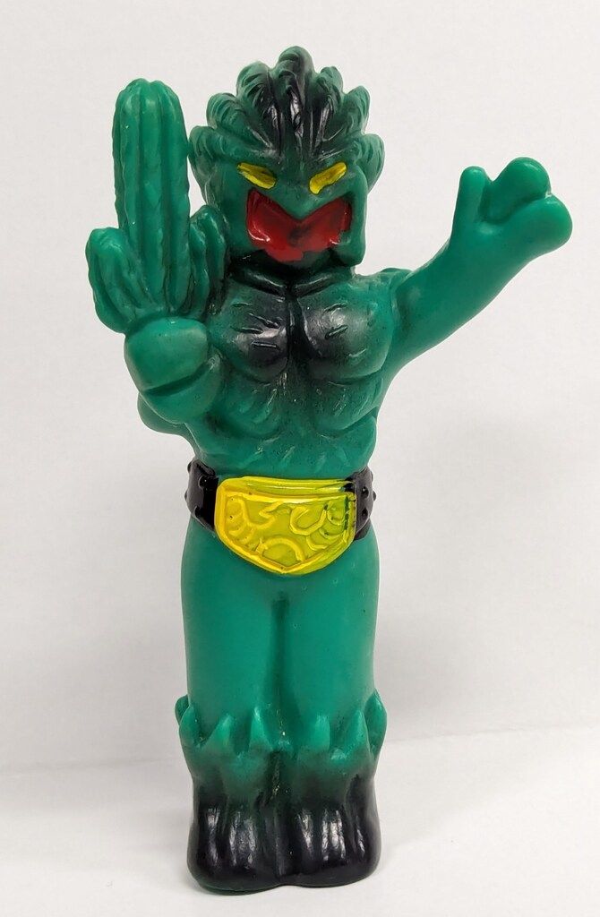 ヤケ　確認ページ ツクダ 指人形 サボテグロン/110mm/緑成型