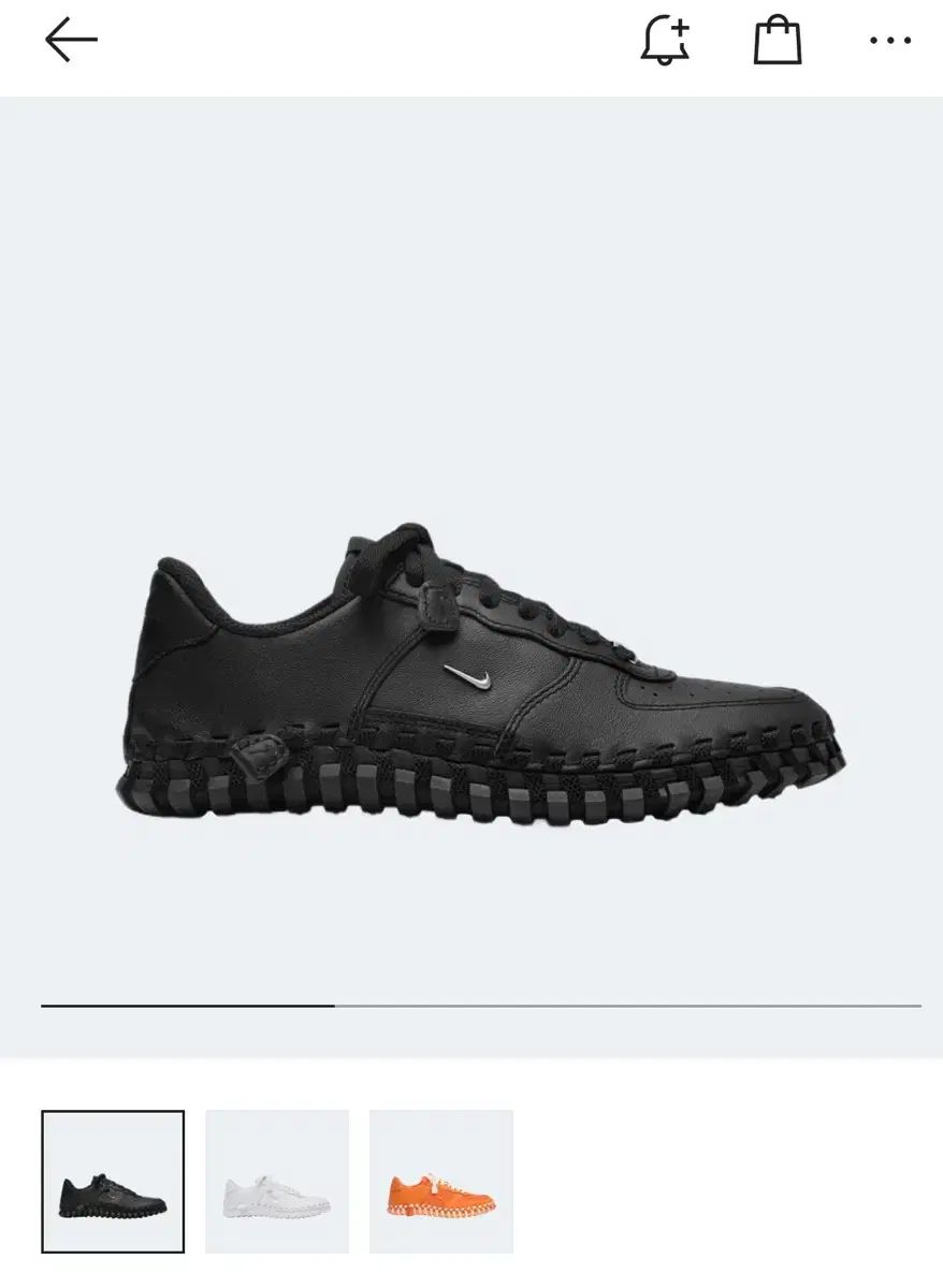 NIKE(ナイキ) x ジャックムス J-フォース 1 ロー 黒