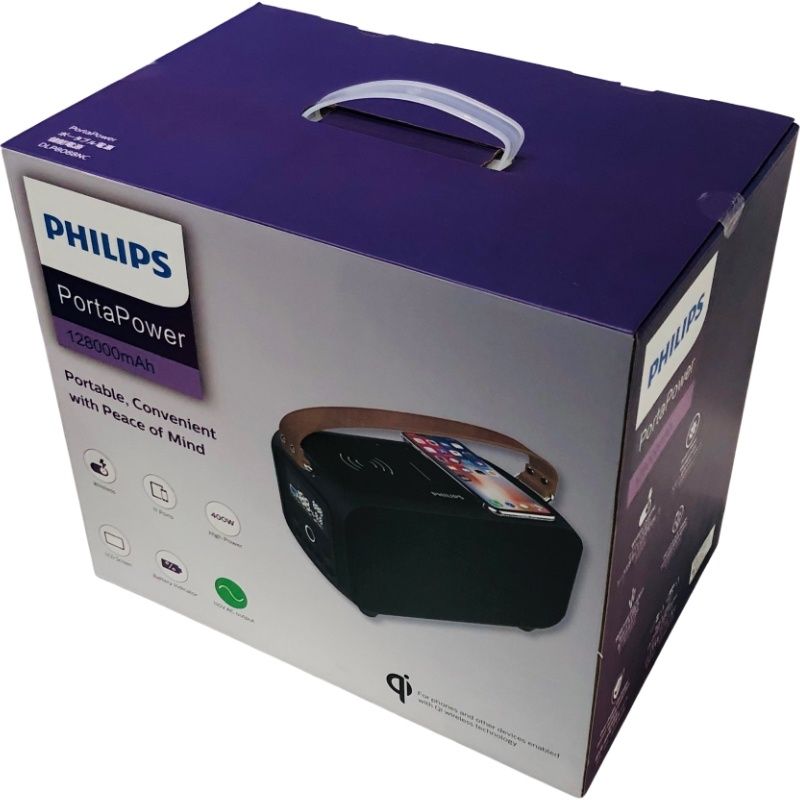 PHILIPS フィリップス ポータブル電源 パワーステーション DLP8088NC 128000mAh ブラック 付属品完備 22504K647