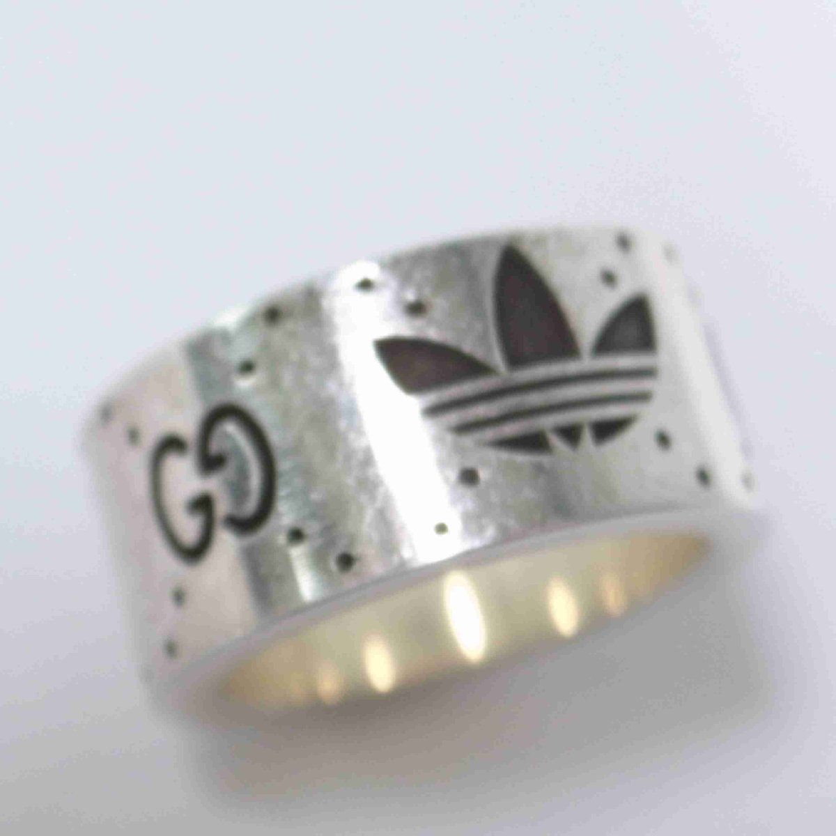 GUCCI adidas グッチ アディダス コラボ シルバー リング 指輪