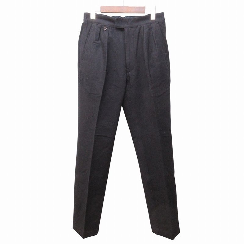 OLD JOE BRAND /ブラック スラックス オールドジョー OLDJOE タグ付き 22AW GATHERED BACK SPORTING