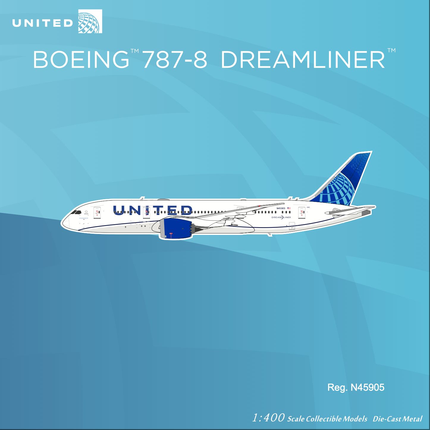 NGmodel ユナイテッド航空 787-8 ドリームライナー N45905 1/400 59032