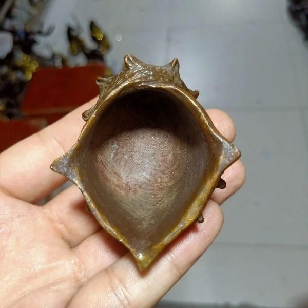 銅 細工 サザエ 茶台茶寵 茶道具 香道具 蓋置 置物 銅製 - メルカリ