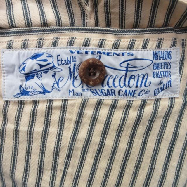 【希少】ミスターフリーダム×シュガーケーン ストライプベスト 38 RRL 古着 希少】ミスターフリーダム×シュガーケーン ストライプベスト 38 RRL