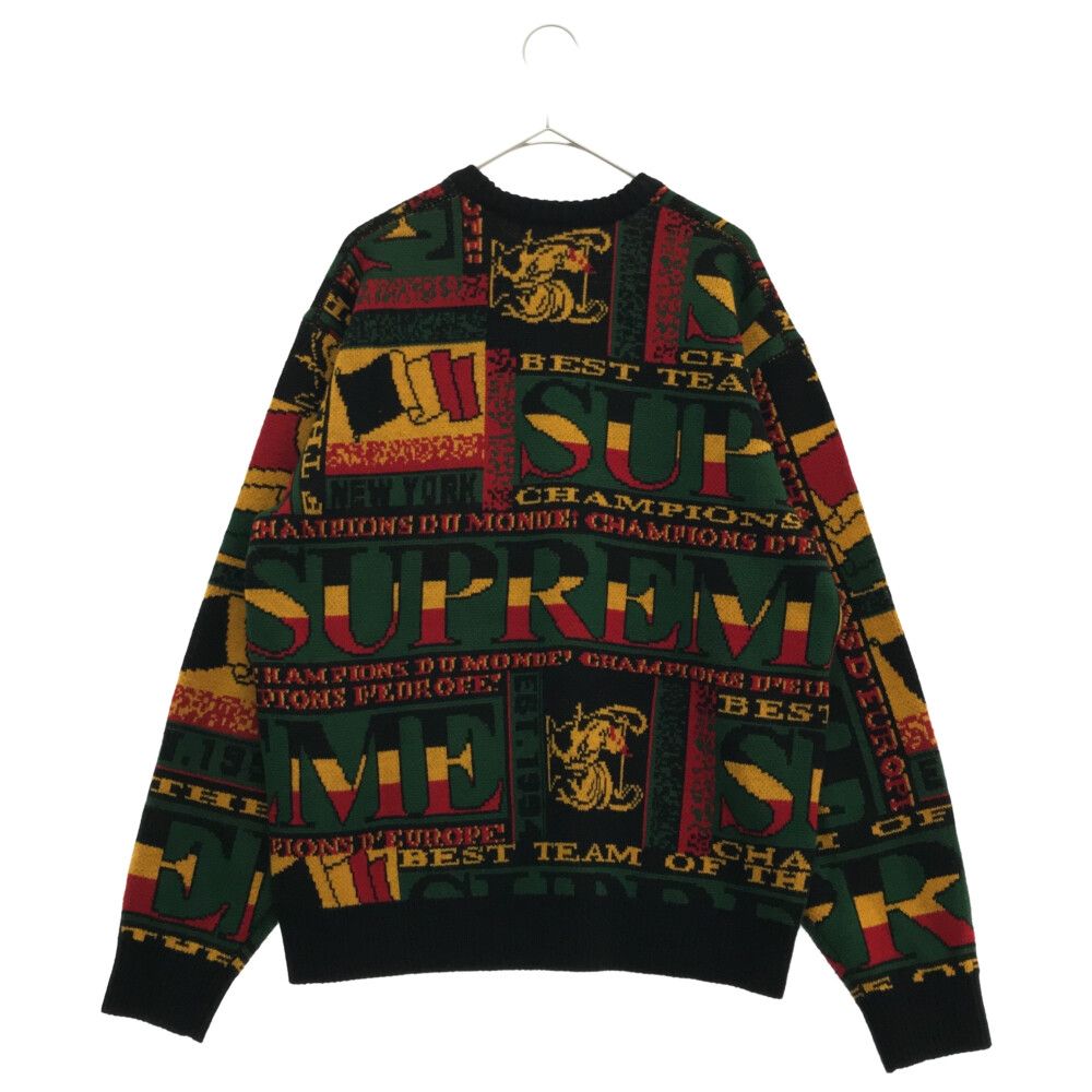 SUPREME (シュプリーム) 23SS Scarf Sweater Black スカーフセーター