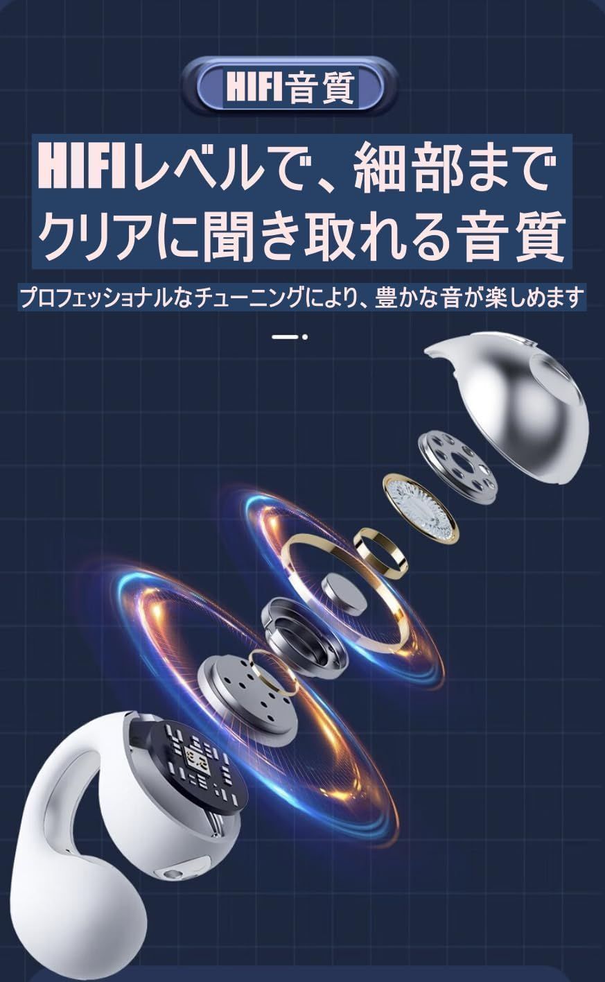 骨伝導イヤホン 耳を塞がない骨伝導式 Bluetooth対応 耳挟み式オープンイヤー ENCノイズキャンセリング Hi-Fi音質 Type-C急速充電 超軽量 マイク付き 防水 自動ペアリング Z8 iPhone/Android対応 AAC対応