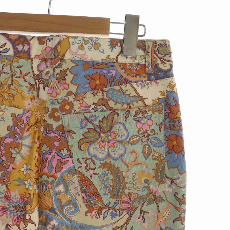 エトロ ETRO テーパードパンツ タグ付き ロング ジップフライ ロゴ  