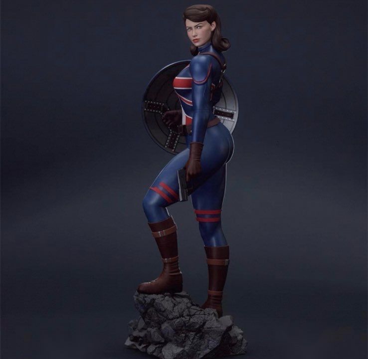 1/4 ガレージキット フィギュア 販売 未塗装 キャプテン・カーター