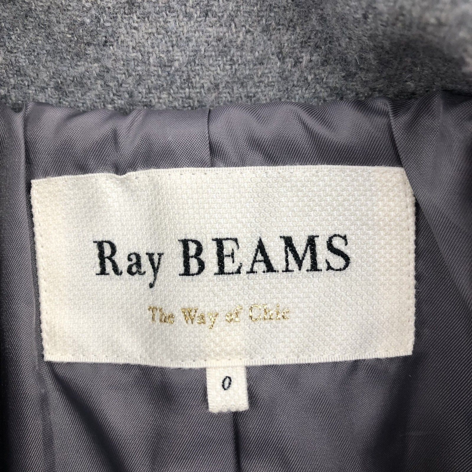 Ray BEAMS】レイビームス グレー ピーコート - メルカリ