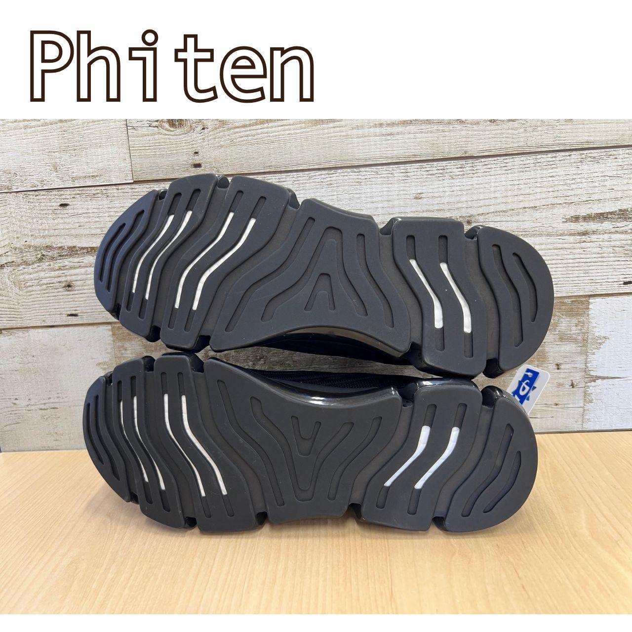ファイテン スニーカー ブラック メンズシューズ Phiten PHM-003 