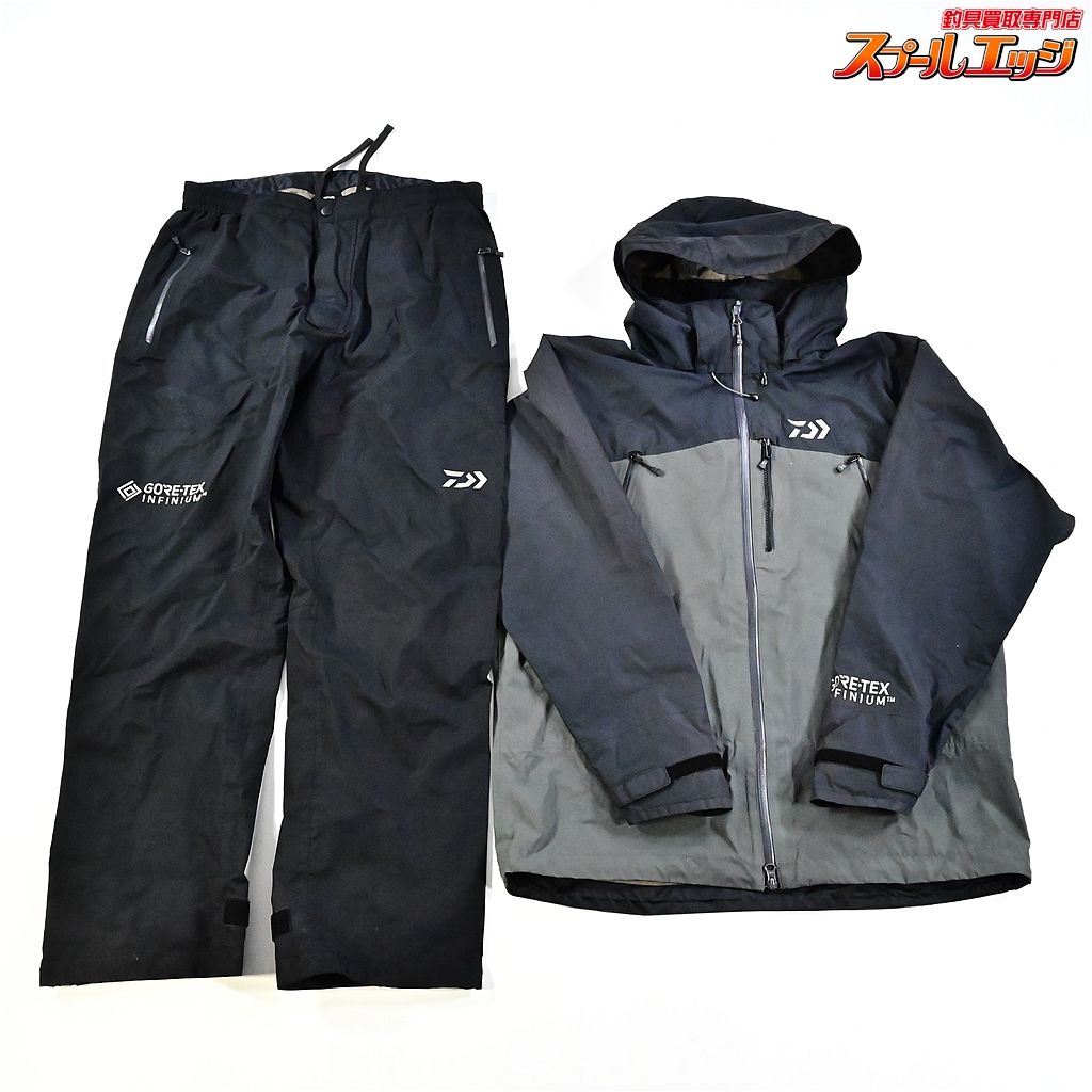 ダイワ ゴアテックス インフィニアム プロダクト レインスーツ DR-1922 ブラック サイズアジアXL DAIWA GORE-TEX K_100 e07453