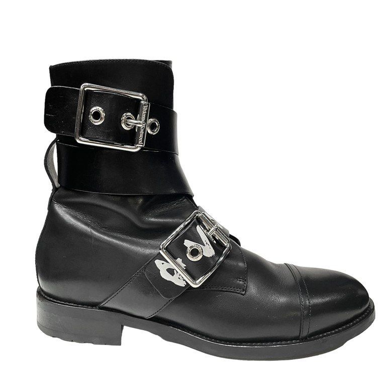 Vivienne Westwood 19AW ALEX BOOT BLACK GRAFFITI CALF LEATHER Vivienne Westwood 19AW ALEX BOOT BLACK GRAFFITI CALF LEATHER
