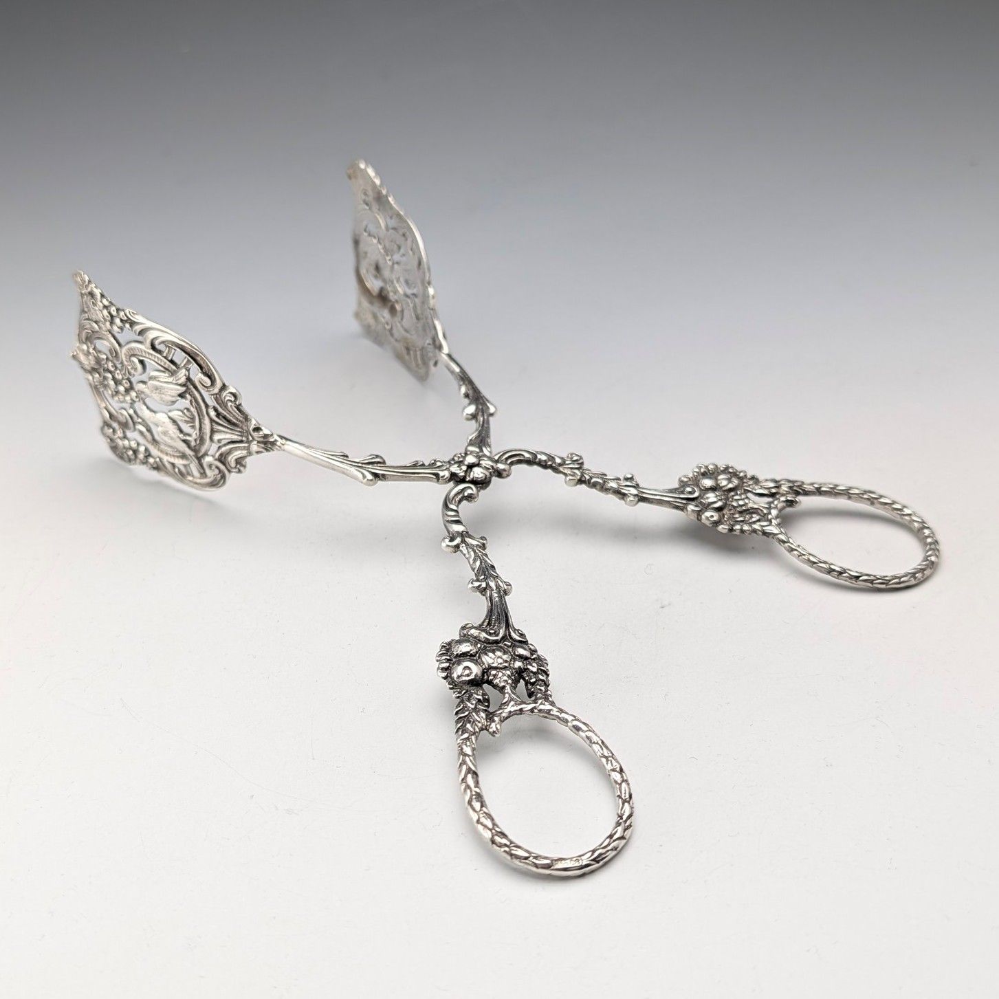 ドイツ アンティーク銀製品 クッキー サンドイッチ トング シルバー800