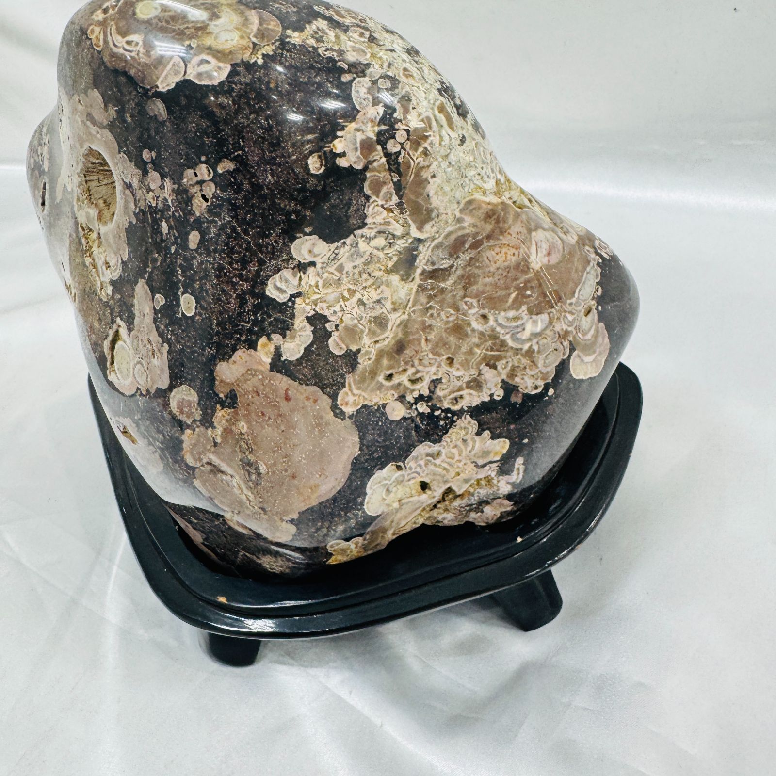 A【骨董品】梅花石 置き石 観賞用 鑑賞石 インテリア