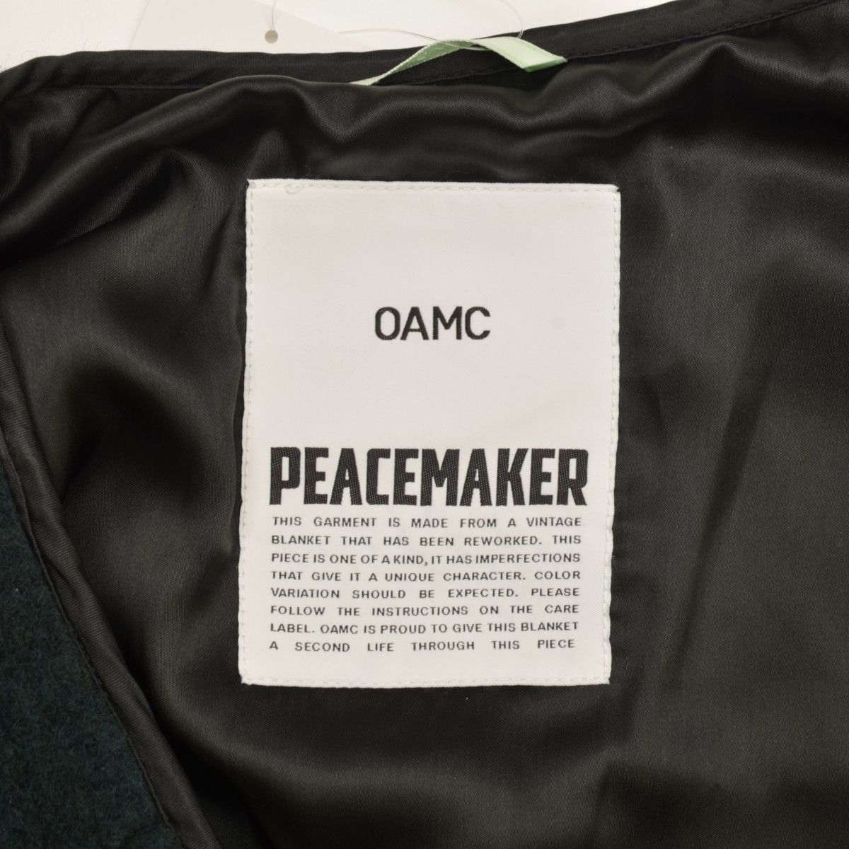 L【OAMC / オーエーエムシー 】21AW OAMT423060 PEACEMAKER LINER, BLANKET ライナー ブランケットキルティングジャケット  - メルカリ