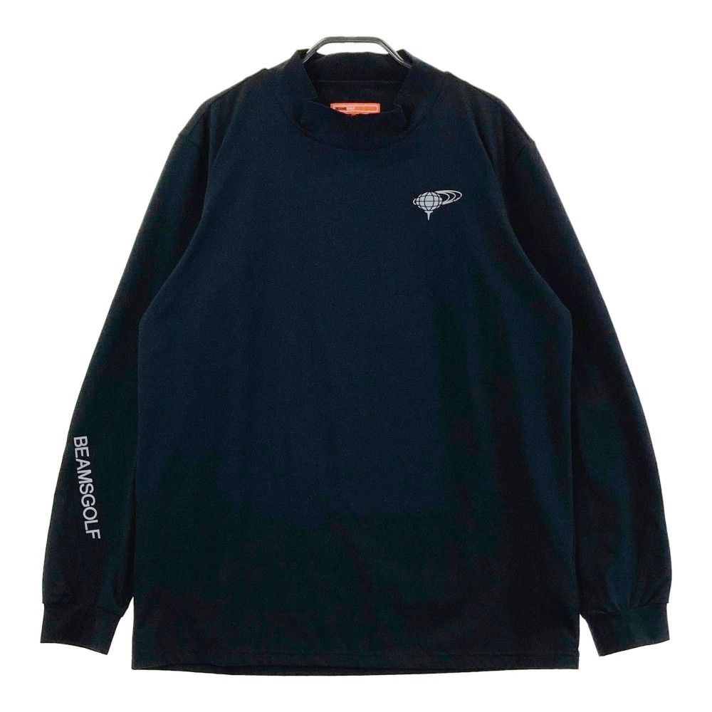 サイズ：XL BEAMS GOLF ビームスゴルフ  ハイネック 半袖Tシャツ  ネイビー系 [240101427955] ゴルフウェア メンズ ストスト BEAMS GOLF ビームスゴルフ 2023年モデル ハイネック 半袖T