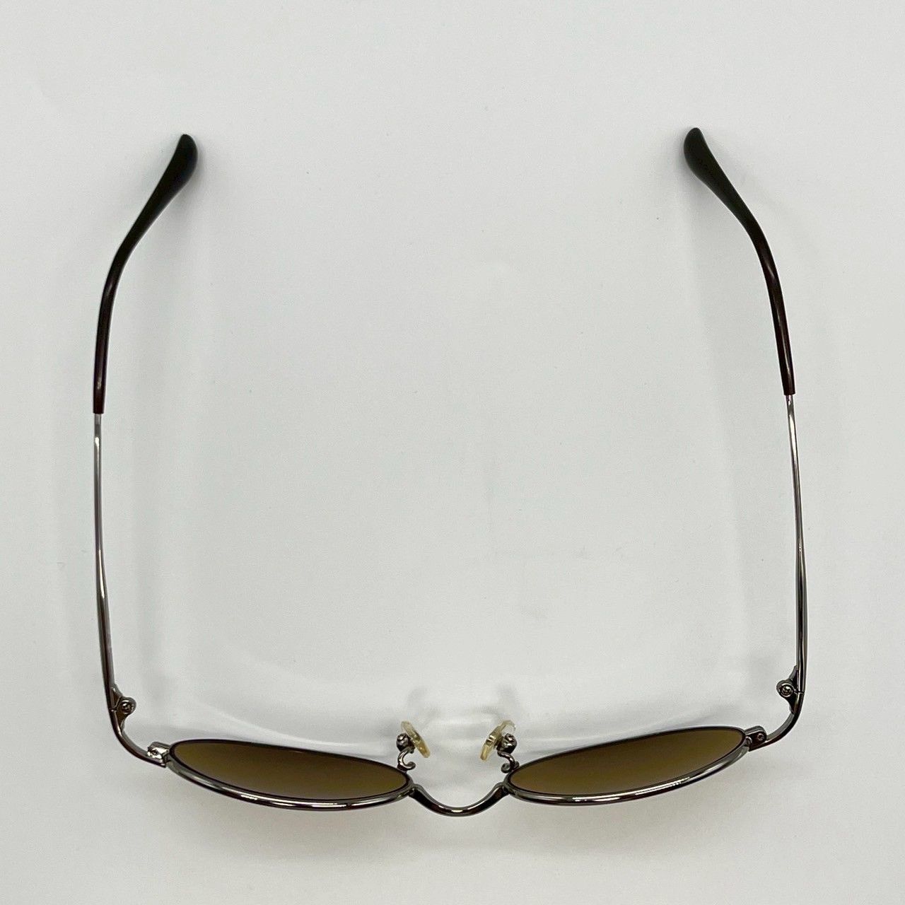 レイバン サングラス アイウェア メタル ブラウン シルバー 美品