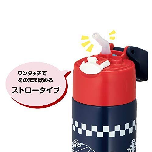 メルカリshops 売れ筋 サーモス 水筒 真空断熱ストローボトル 400ml カーズ ネイビー